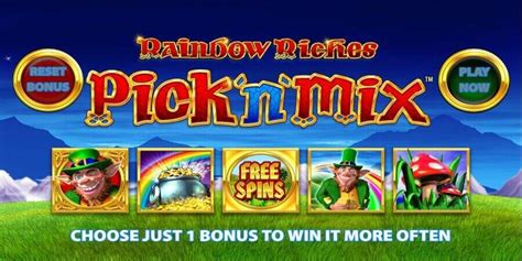 rainbow riches pick n mix cheats  The design of this game comprises of gold framed reels in front of green and pleasant Irish landscape